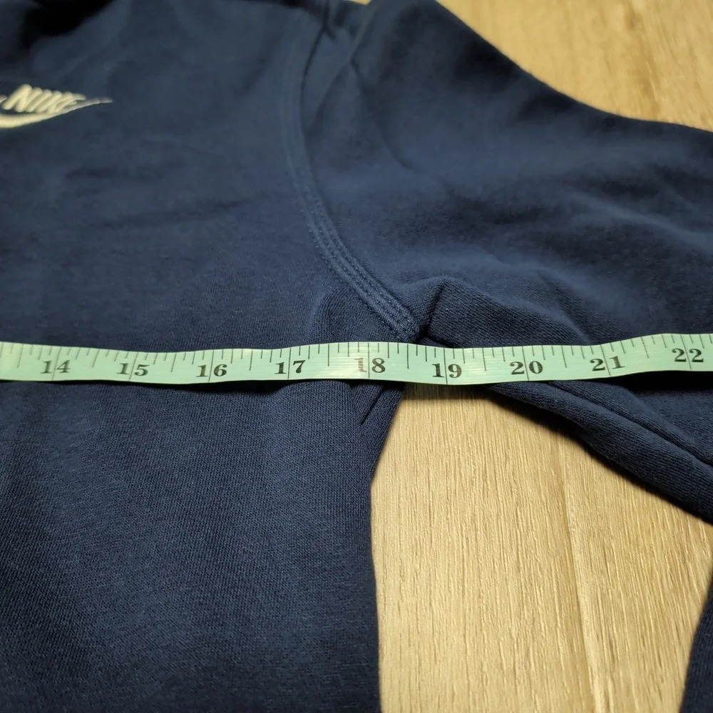 Nike Club Fleece Kids Navy Blue Full Zip Hoodie Sweatshirt XL 18-20‎ Youth Soft